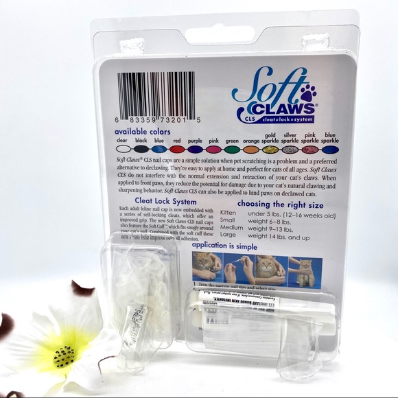 NIB SoftClaws (SoftPAWS) for Cats in CLEAR - Picture 5 of 11